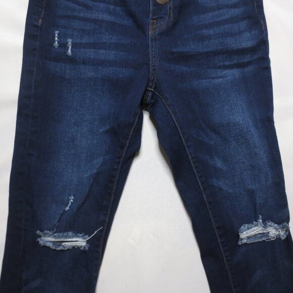 SIMPLE SOCIETY womens JEANS denim BLUE skinny BUTTON-FLY juniors PETITE SIZE 3 - Picture 3 of 11